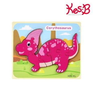 30393-[캐스B]튼튼 공룡퍼즐코리토사우루스(2120) 원목퍼즐 유아퍼즐