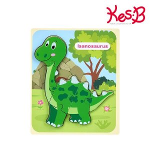 30391-[캐스B]튼튼 공룡퍼즐이사노사우루스(2122) 원목퍼즐 유아퍼즐