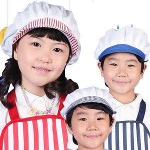 11520-CA19 아동창모자(타입선택) 어린이 조리사모자(5개묶음) 요리사 요리모자